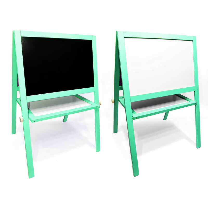 гр Мольберт вел. (1) магнітний, салатовий, 08768 "Ігруша" / дошка ш60 * в40см, підставка ш100 * в65см / одна сторін