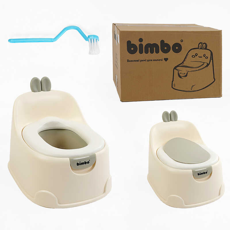 гр Горщик BM-16101 (1) "Bimbo", знімна м’яка накладка, кришка, щіточка, в коробці