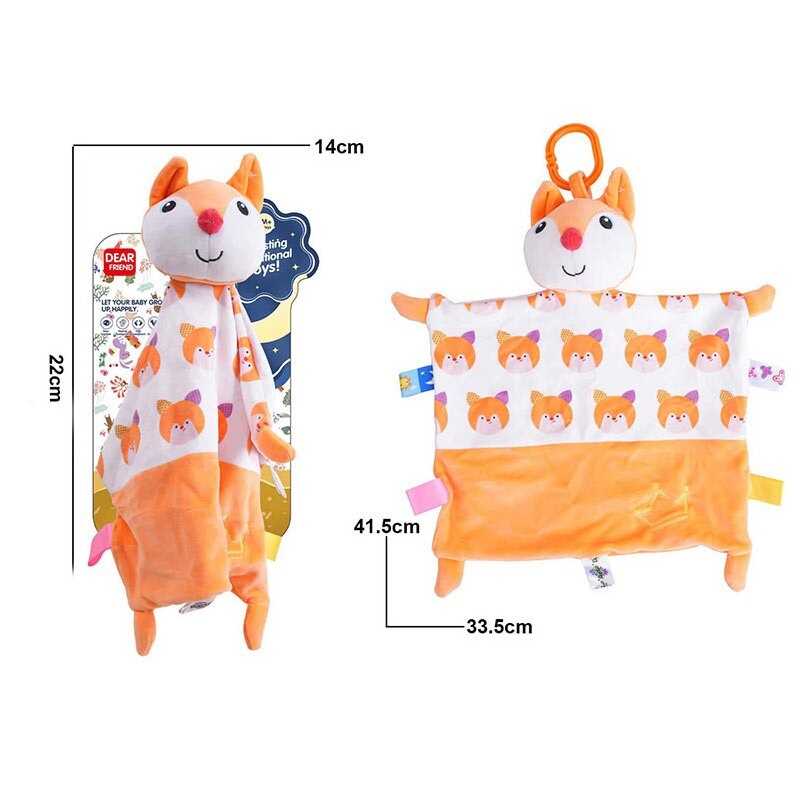 Брязкальце-комфортер 688 M133 (96) текстильне, кільце для підвішування, в пакеті