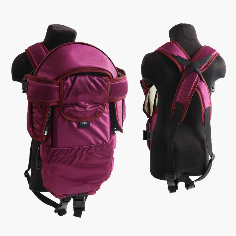 гр Рюкзак-кенгуру №8 1005 (1) лежачи, колір бордовий, для дітей з двомісячного віку, в пакеті