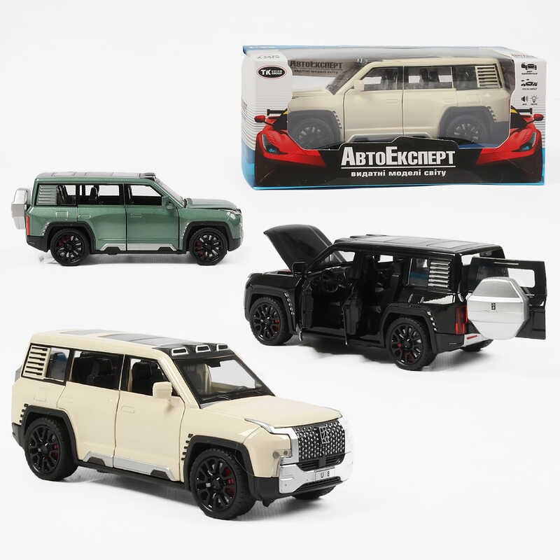 Машинка 41107 (48/2) "Авто Експерт", 3 види, металопластик, 1:32, звук, світло, інерція, відкриваються двері, в коробці, ВИДАЄТЬСЯ МІКС ВИДІВ