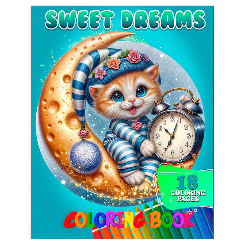 гр Розмальовка 18 кольорових малюнків "Sweet Dreams" 9789655322859 (50) "Jumbi"