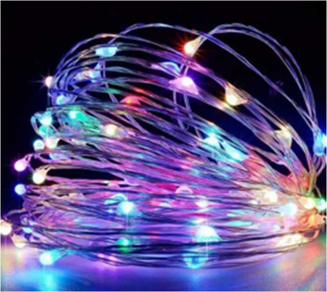 Гірлянда C 61486-50 W (100) 20 метрів, світлодіодна, жовте світло, від USB, 8 режимів, У ПАКЕТІ