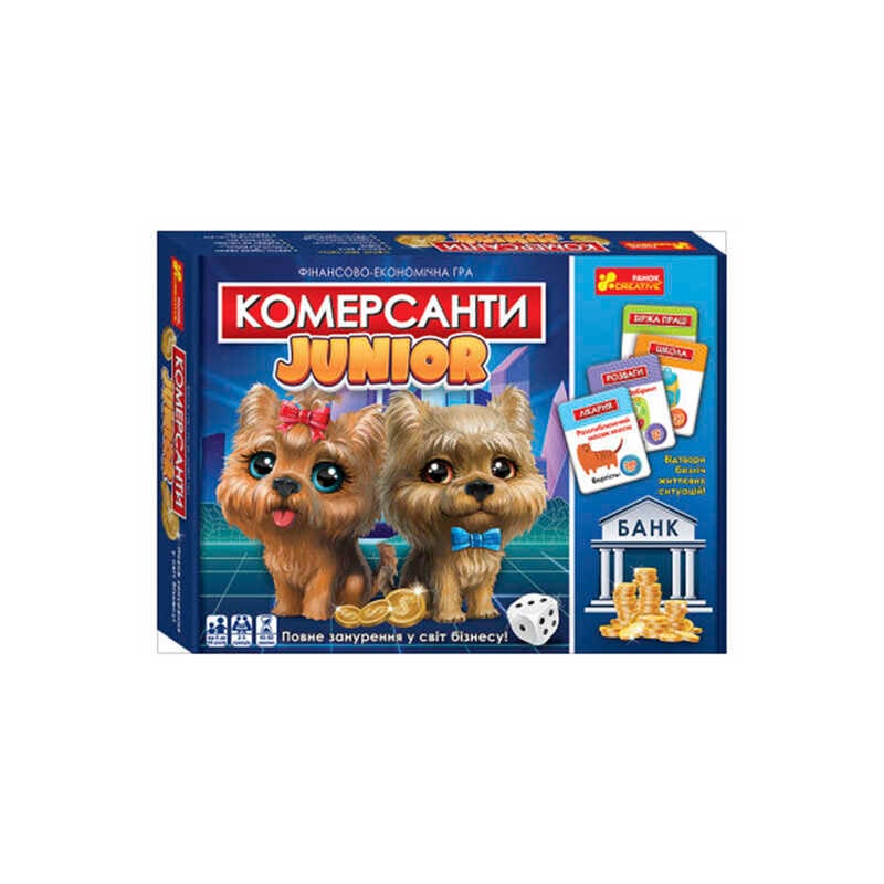гр Настільна гра "Комерсанти. Junior" 10120162У 5868У (12) "Ранок"
