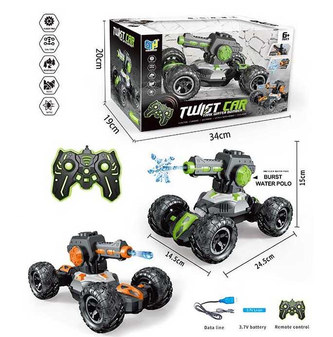 Машина на радіокеруванні DH 666-14 (24/2) пульт керування 2,4 GHz, акум. 3,7 V, стріляє орбізами, 4х4, в коробці