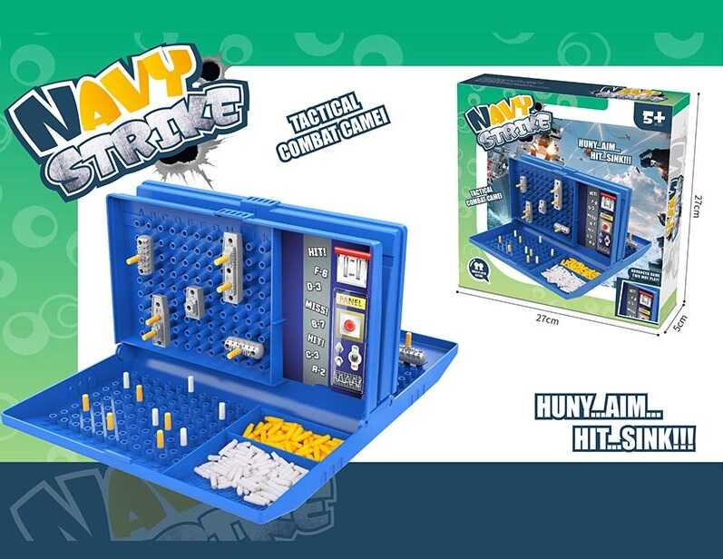 Морський бій HY 605 (36) кейс, кілочки, наліпки, в коробці