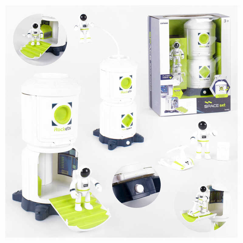 Набір 80103 "Космічний корабель" (12/2) світло, звук, фігурка космонавта, в коробці