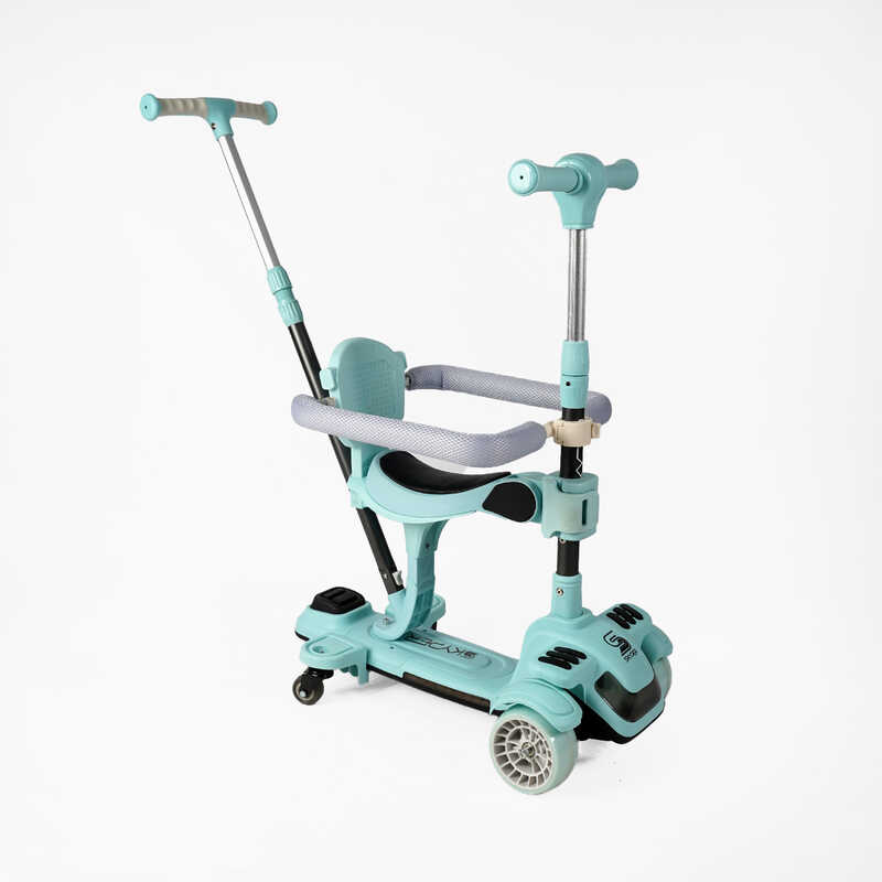 Самокат 5в1 "Skyper" BT-12240 (4) колеса PU125х40мм зі світлом, укр озвучування та підсвічування платформи, з ДОП. КОЛЕСАМИ, захисний бампер, в коробці