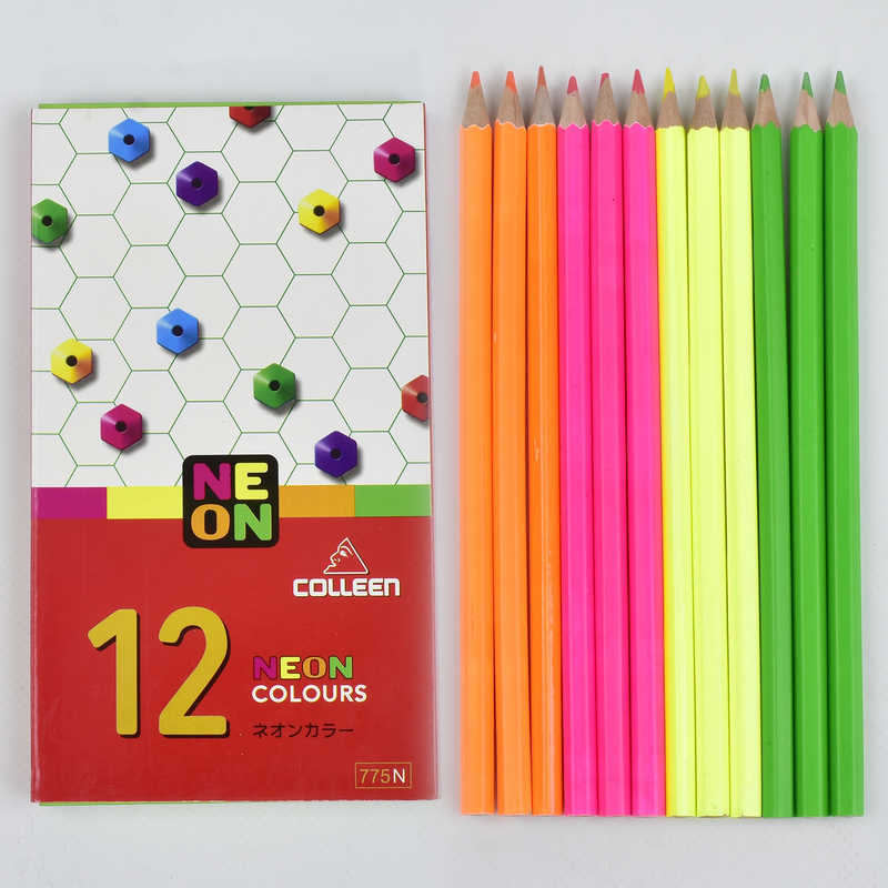 Олівці 0701 (360) 2 види, 4 кольори, 12 штук в упаковці