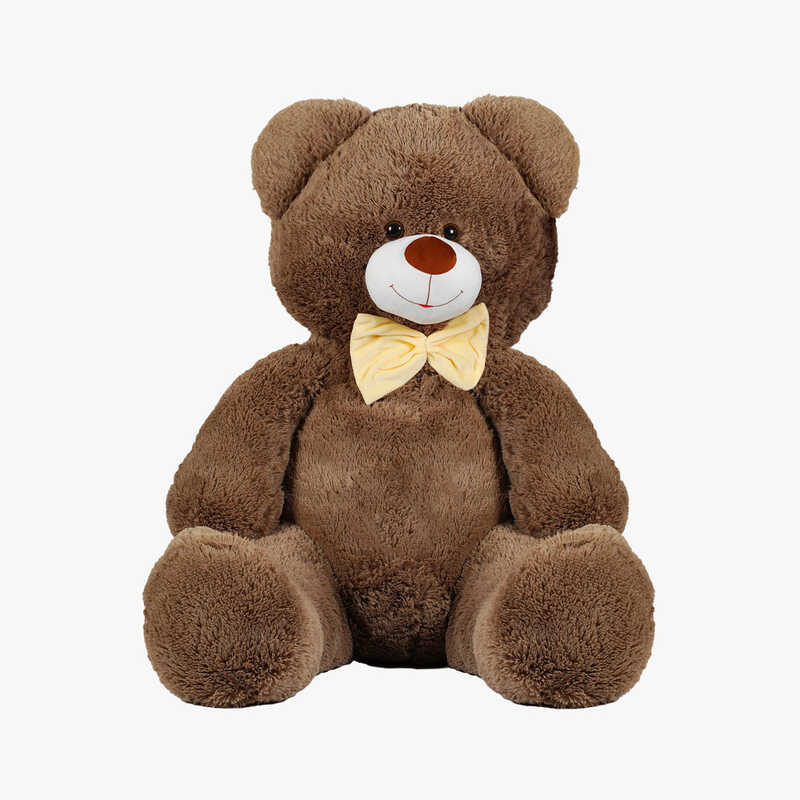 гр М`яка іграшка "Ведмедик" колір графітовий В41944 висота 1,3 м (1) в пакеті