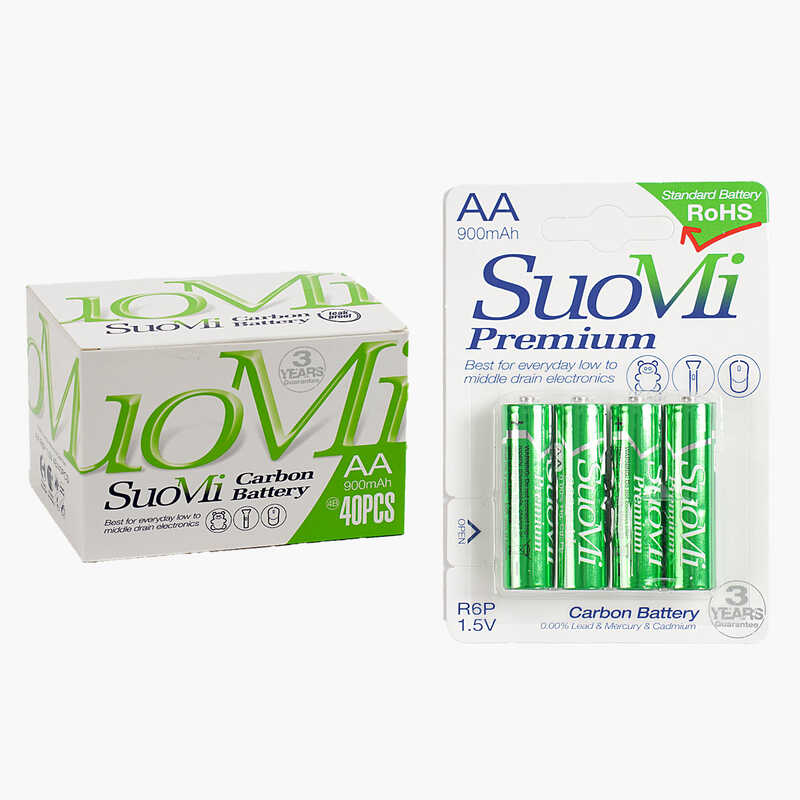Батарейки “SuoMi” C 66690 (30) пальчикові, АА 1,5V, ЦІНА ЗА 40 ШТУК В БЛОЦІ