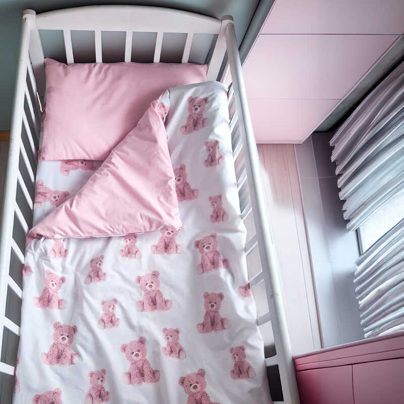 гр Змінний комплект постільної білизни  29312 (1) тканина РАНФОРС, розмір 120*60 см "Bimbo"