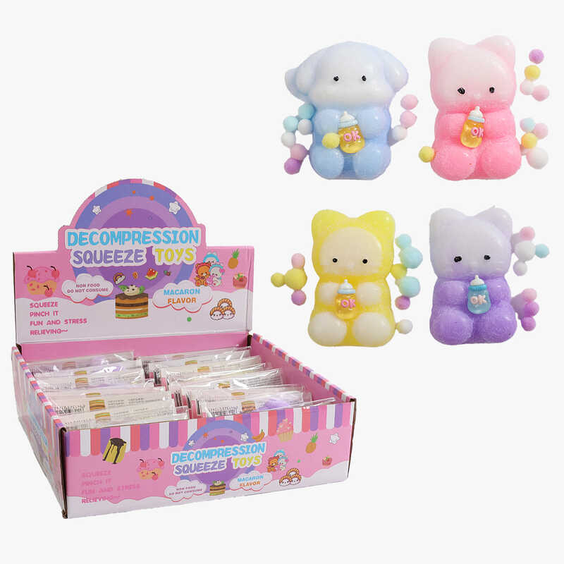 Гра антистрес C 70857 (24) ЦІНА ЗА 16 ШТУК В БЛОЦІ, “Тваринка”, м’які кульки, в коробці