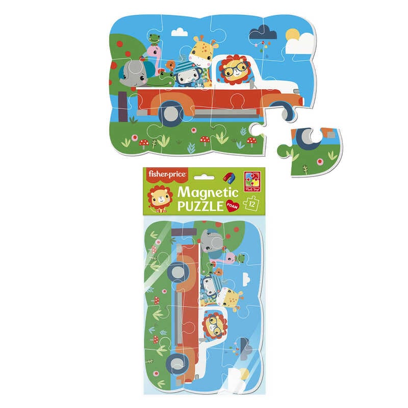 гр Магнітні пазли "Fisher-Price. Весела поїздка" (англ) VT3205-97 (50) "Vladi Toys"