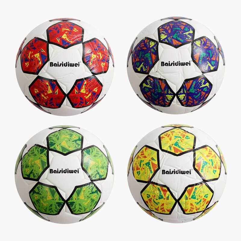 М`яч футбольний C 70287 (40) 4 види, вага 420 грамів, матеріал PU, балон гумовий, клеєний, (поставляється накачаним на 90), ВИДАЄТЬСЯ ТІЛЬКИ МІКС