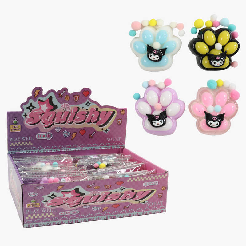 Гра антистрес C 72394 (24) ЦІНА ЗА 16 ШТУКИ В БЛОЦІ, “Лапка”, м’які кульки, в коробці