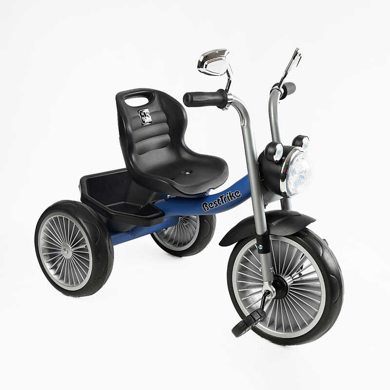 Велосипед 3-х колісний BS-68096 "Best Trike" (1) колеса EVA переднє 10’’, заднє 8’’, сталева рама, УКР. ОЗВУЧУВАННЯ, кошик, в коробці
