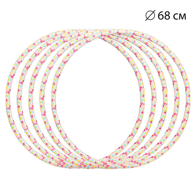 гр Обруч "Квітонька №1" 0192 (1) ЦІНА ЗА 10 ШТУК В УПАКОВЦІ, d=68 см, "Bamsic"