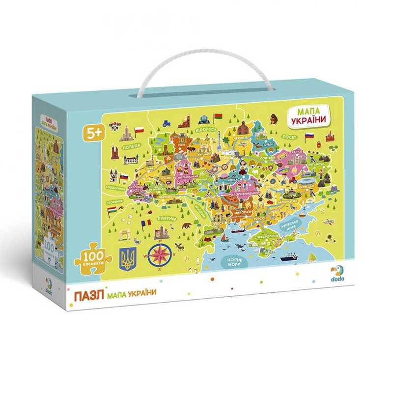 гр Пазл "Карта України" 300109 (10) "Dodo", 100 елементів, в коробці