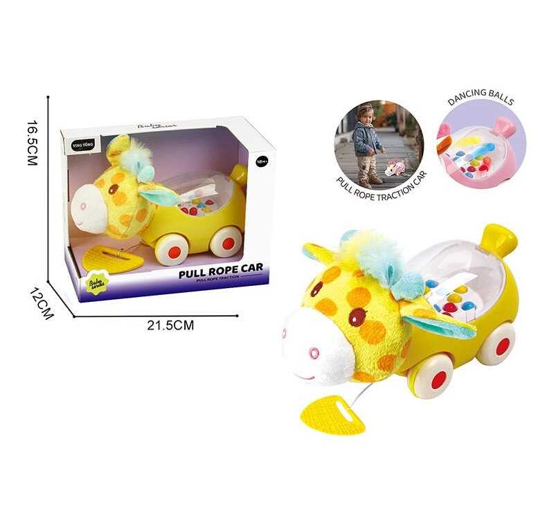 Каталка YT 25-14 /15/16 (72/2) “Тваринка”, рухливі елементи, в коробці