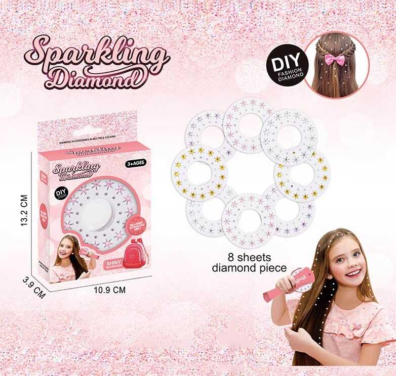 Прикраси для волосся 861-1 (480/2) 8 видів страз, в коробці