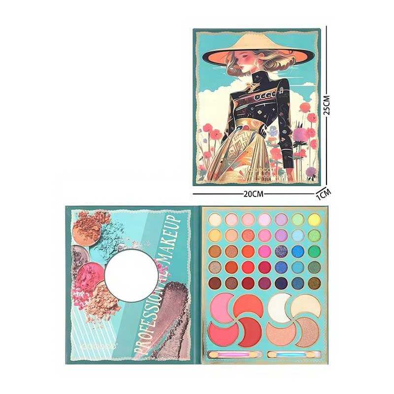 Косметика LK 5172 (96) 35 кольорів тіней, хайлайтери, рум'яна, у плівці