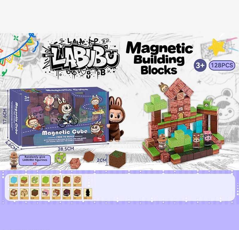 Магнітний конструктор BZ 94-7 B (36) 128 деталей, в коробці