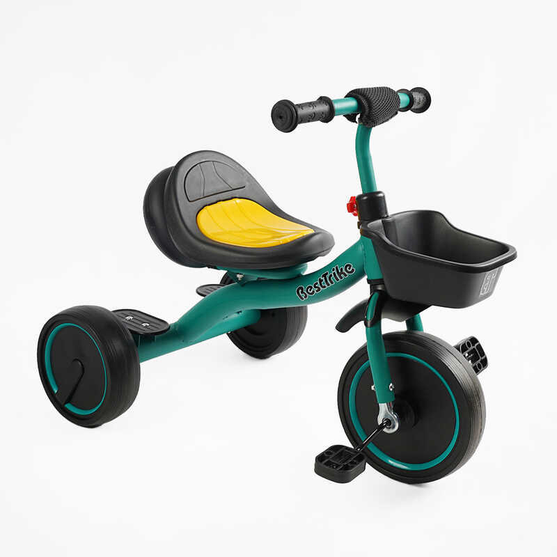 Велосипед 3-х колісний BS-47603 "Best Trike" (1) колеса EVA переднє 10’’, заднє 8’’, сталева рама, УКР.ОЗВУЧУВАННЯ, світло, кошик, в коробці