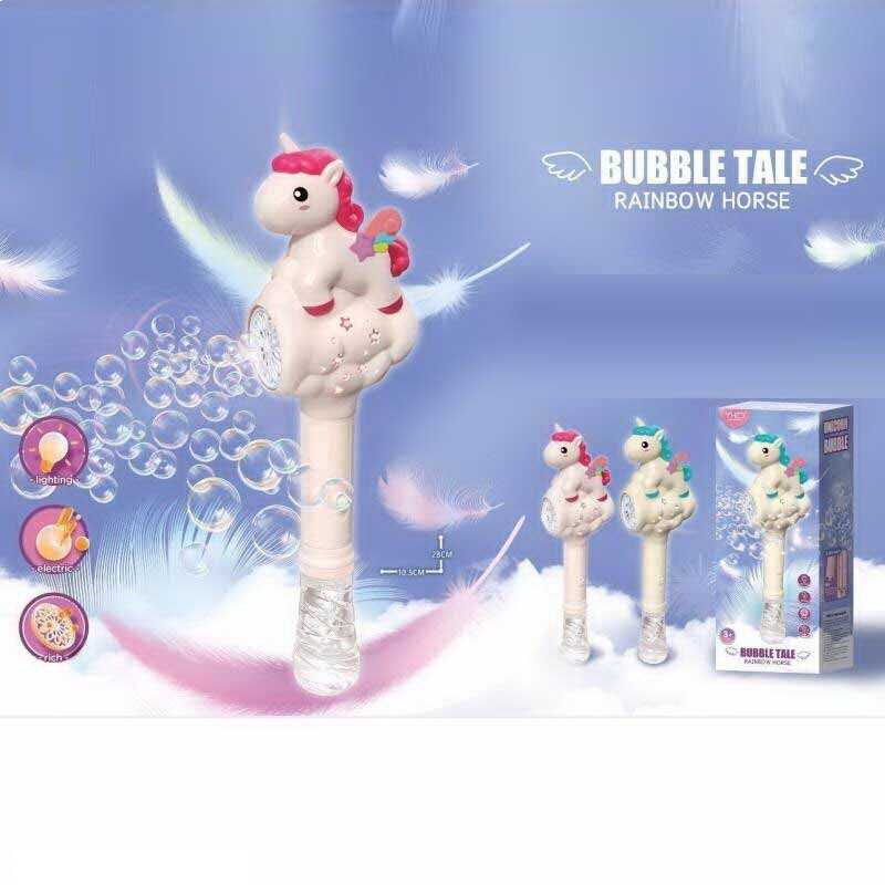 Установка з мильними бульбашками 333-26 (60/2) 2 види, підсвічування, 12 отворів, висота 28см, автоматичний принцип, пляшечка з мильним розчином, в коробці