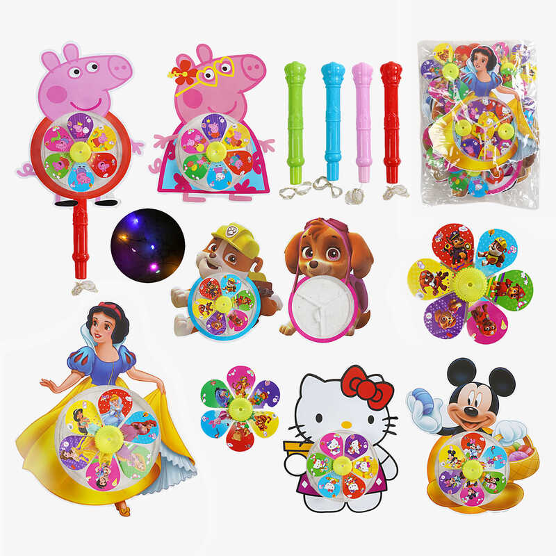 Вітрячок M 50484 (30) ЦІНА ЗА 10 ШТУК В УПАКОВЦІ, герої, підсвічування, в пакеті