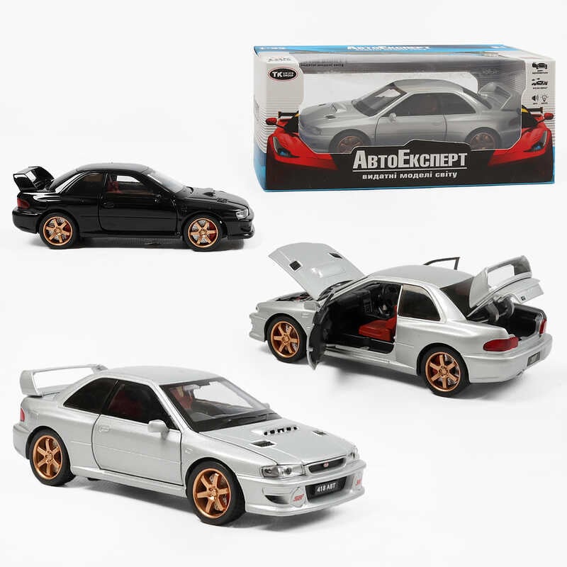 Машинка 70405 (48/2) "Авто Експерт", 2 види, металопластик, 1:32, звук, світло, інерція, відкриваються двері, в коробці