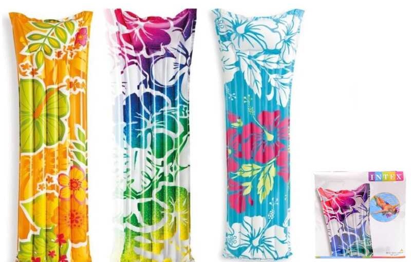 «INTEX Матрац пляжний 59720,  183 * 69 см, кульок, надувний, 3 види