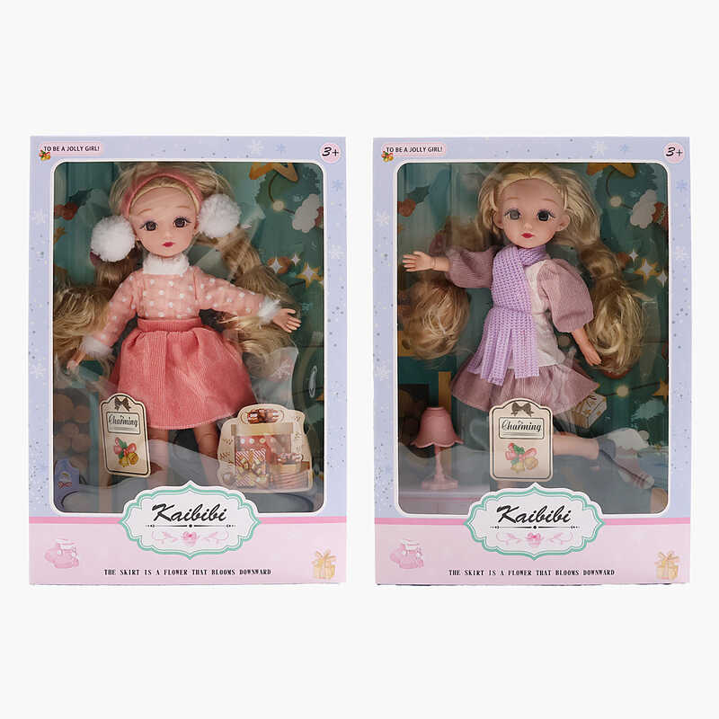 Лялька WG 801-1 (48/2) 2 види, висота: 30 см, знімний одяг, шарнірні суглоби, в коробці