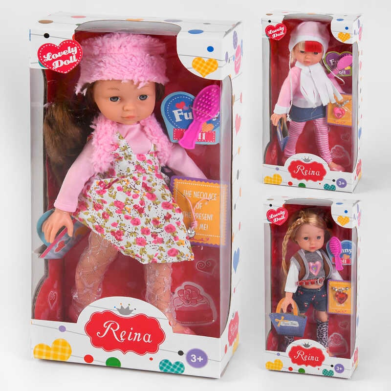 Лялька R 830 A (48/2) 3 види, висота 32 см, з аксесуарами, в коробці