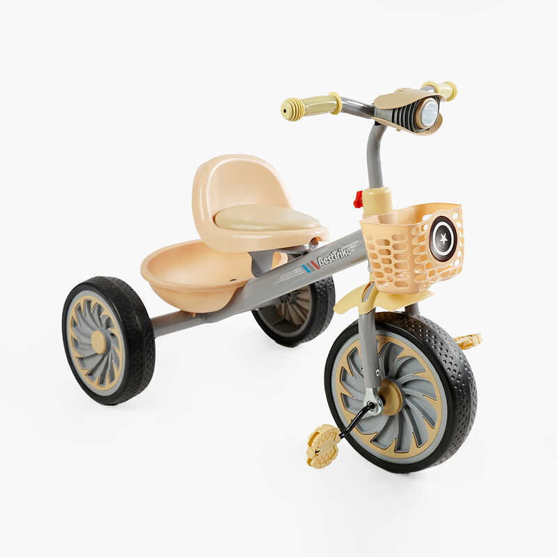 Велосипед 3-х колісний BS-35761 "Best Trike" (1) колеса EVA переднє 12’’, заднє 10’’, сталева рама, УКР. ОЗВУЧУВАННЯ, світло, 2 кошики, в коробці