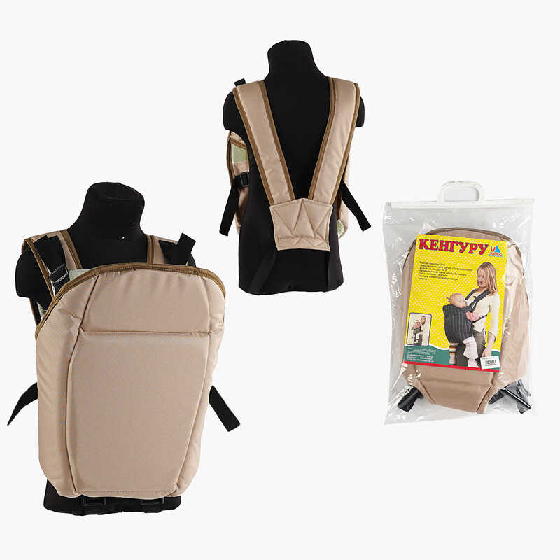 гр Рюкзак-кенгуру №6 - 0435 (1) сидячи, колір капучино. Призначений для дітей з тримісячного віку