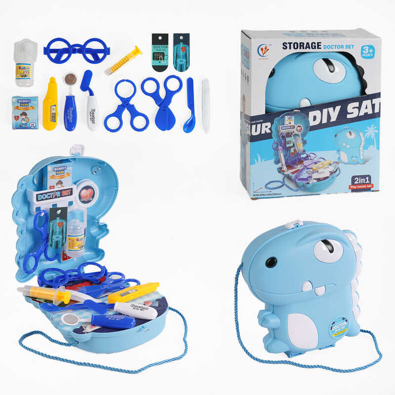 Набір лікаря 0421-19 B (72/2) “Динозаврик”, медичне приладдя, валізка, в коробці