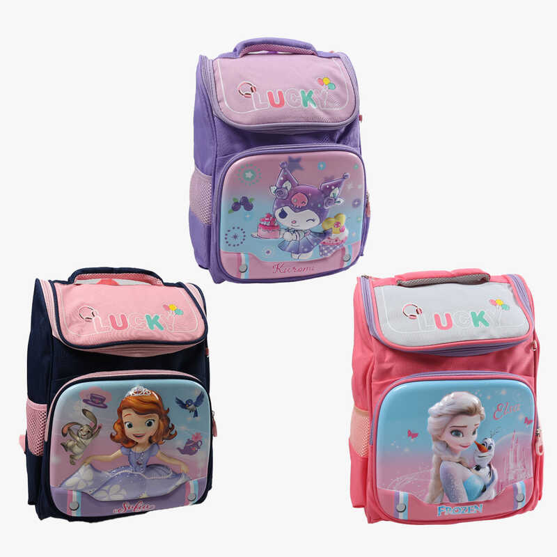 Рюкзак C 72897 (120) розмір: 27х14х44 см, 1 відділення, 3 кишені, на блискавці, пластикові вставки, пенал, в пакеті, ВИДАЄТЬСЯ МІКС ВИДІВ