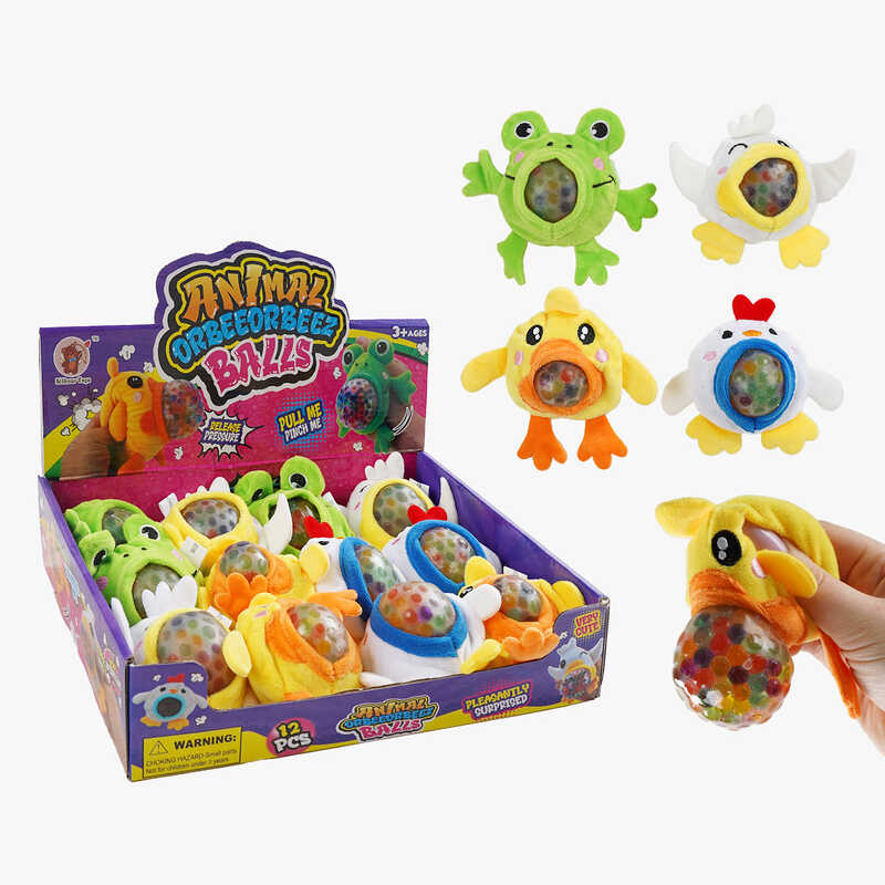 Гра антистрес C 70604 (12) ЦІНА ЗА 12 ШТУК В БЛОЦІ, тваринки, орбізи, в коробці