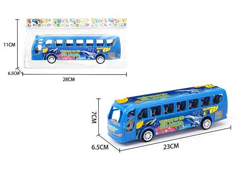 Автобус TMX 88-3 B (360/2) 23х6,5х7 см, інерція, в пакеті