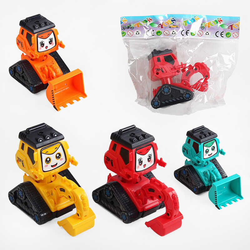 Машинка заводна 901-3 (300/2) 4 кольори, "спецтехніка", у пакеті