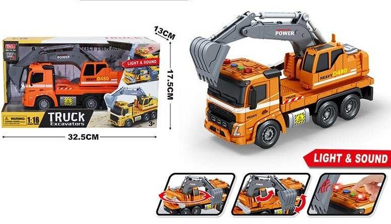 Спецтехніка A 1110-14 , звук , світло , рухливі деталів , коробці