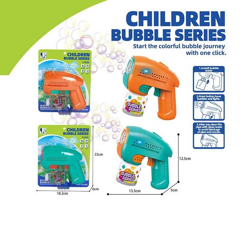 Пістолет з мильними бульбашками P 82498 A (96/2) 2 кольори, на листі