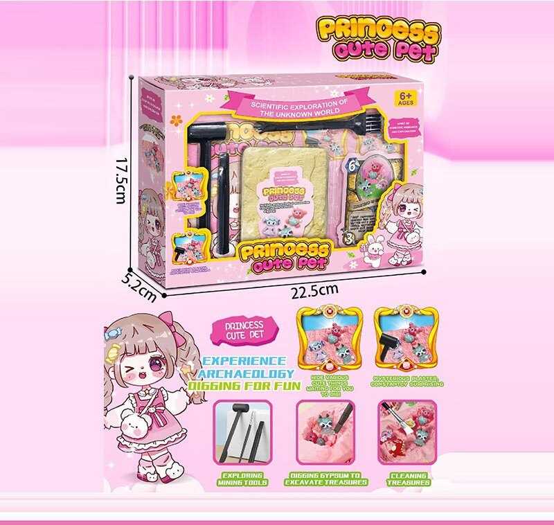 Розкопки 2057 (72) гіпсовий блок, інструменти, в коробці