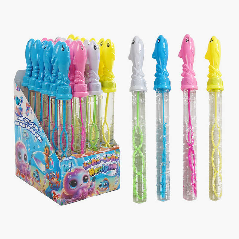 Мильні бульбашки TC 74530 (12) "WToys", ЦІНА ЗА 24 ШТУКИ В БЛОЦІ, висота 25 см, в коробці