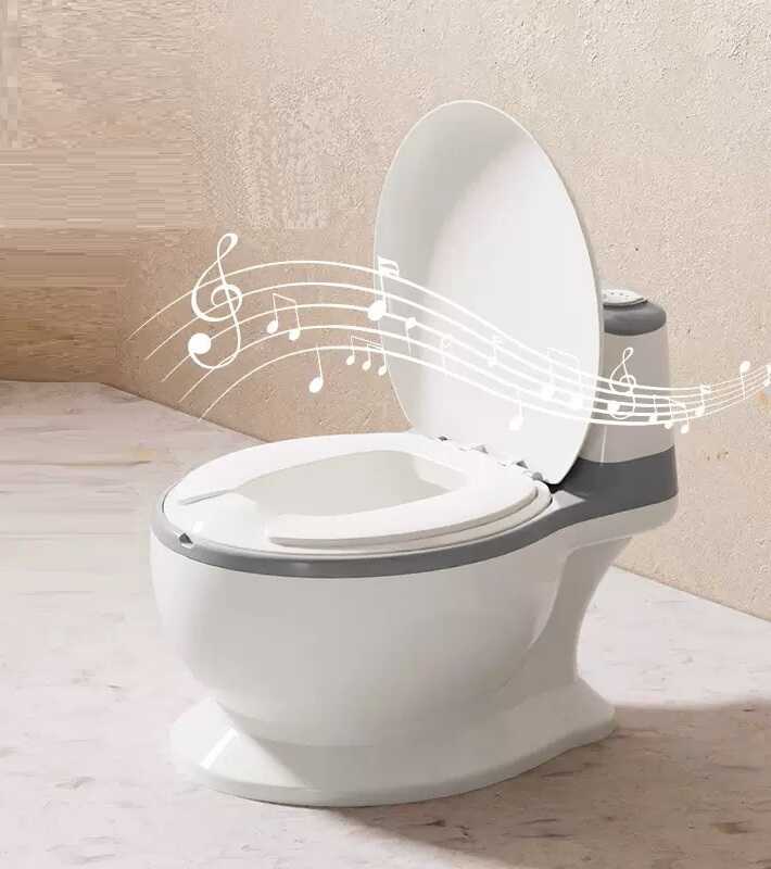 гр Горщик дитячий Bimbo 2219-50 (1) колір Сірий, озвучування, м`яке сидіння, в коробці