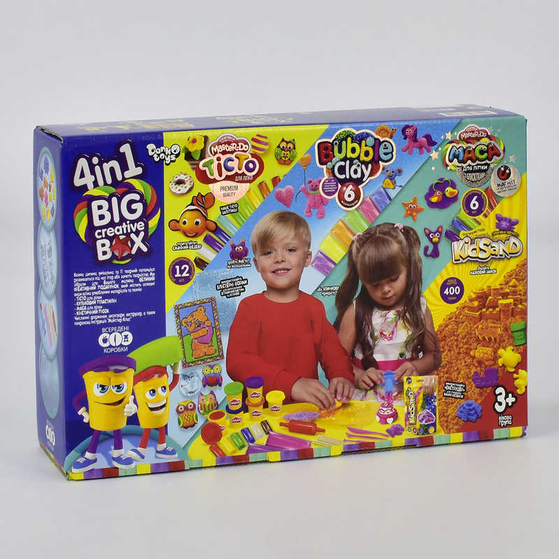 гр Набір для ліплення "4 в 1 Big creative box" BCRB-01-01U УКР. (4) "Danko Toys"
