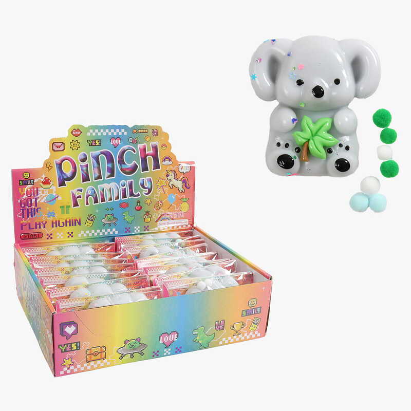 Гра антистрес C 70868 (24) ЦІНА ЗА 16 ШТУК В БЛОЦІ, “Коала”, м’які кульки, в коробці