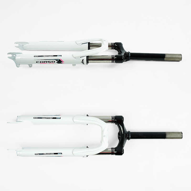 Вилка велосипедна амортизаційна 26089 "INTENSE" (10) матеріал сталь, 38мм, без перемикача