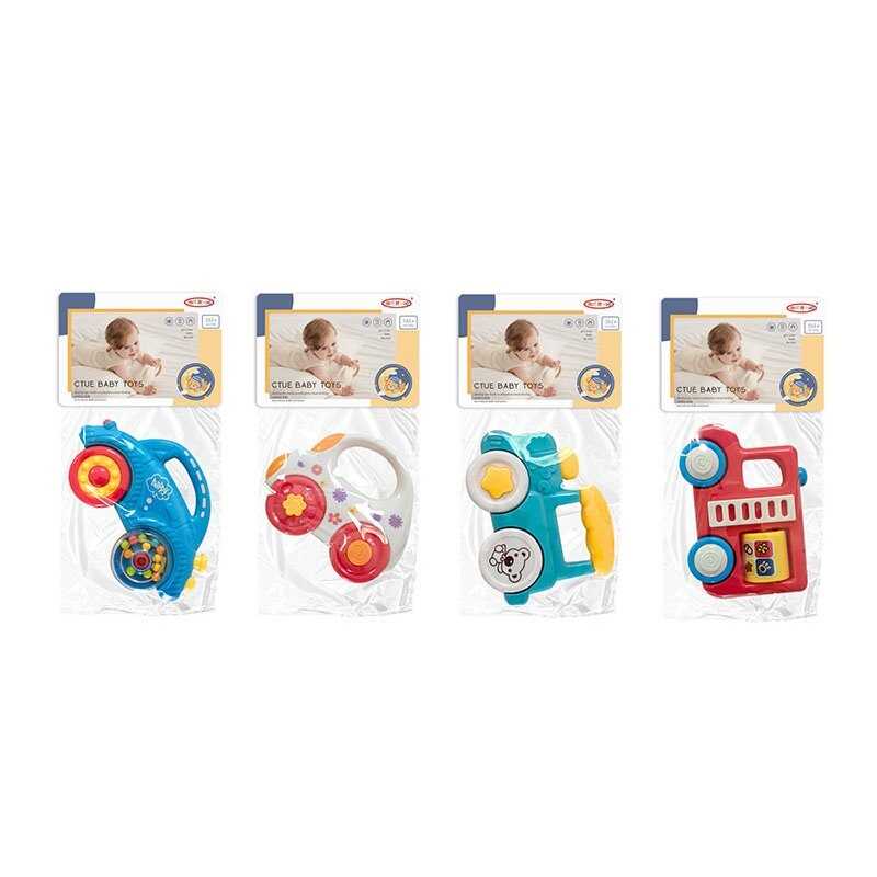 Брязкальце 8439-3 (600/2)  4 види, "Транспорт", брязкаючий елемент, в пакеті, ВИДАЄТЬСЯ ТІЛЬКИ МІКС ВИДІВ